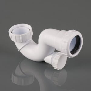 Bath & Shower Trap With Cleaning Eye 19mm Seal White (WBT608W)
