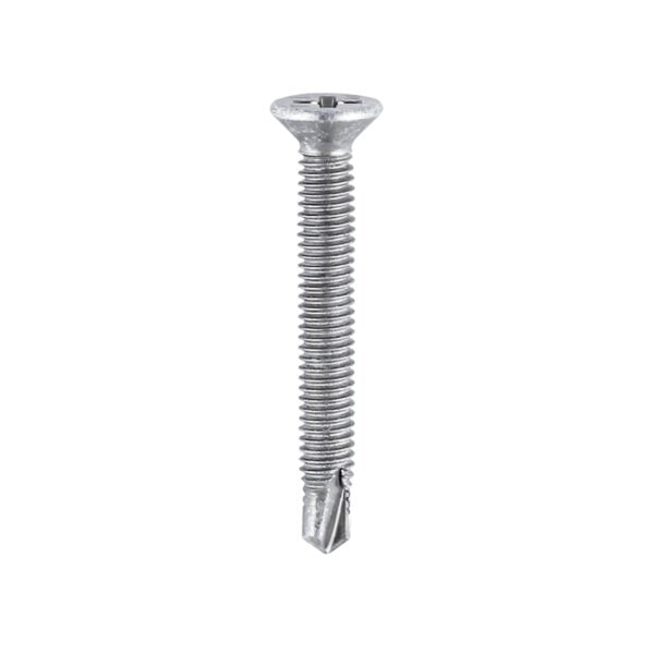 Timco M4 x 38 S/Drill PVC Screw CSK - BZP 500 Pack (155Z)