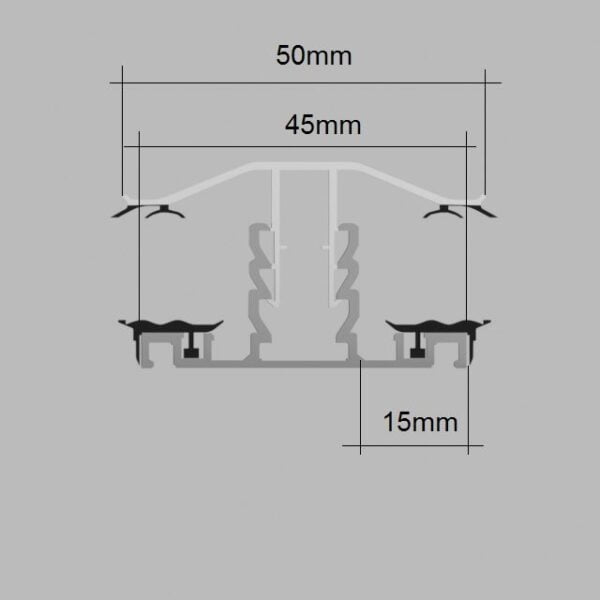 Capex Snapdown Glazing Bars 10-25mm Diagram