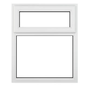 uPVC Casement Window with top opener over fixed