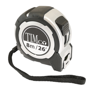 Timco 8m/26ft x 25mm Tape Measure 1 Pack (8MTAPEM)
