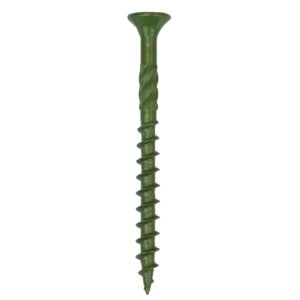 Timco 4.5 x 70 Solo Decking Screw PZ2 - Green 200 Pack (70SOLOD200) (70SOLOD200)