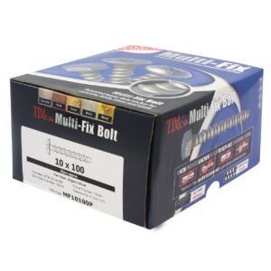 Timco 8 x 75/M10 Multi-Fix Bolt PAN HEAD 100 Pack (MF875P)