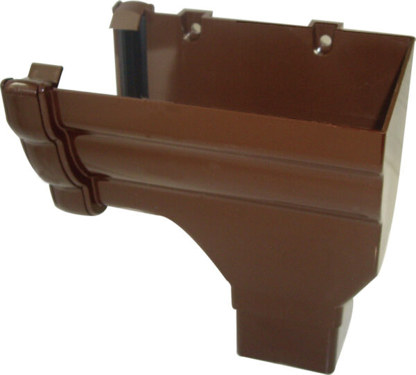 Stopend Outlets - 65mm Square Brown