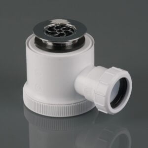 Shower Bottle Trap - 50mm Seal (Includes Removable Waste) White (WBT603W)