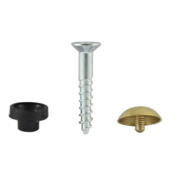 Timco 8 x 3/4 Mirror Screw PZ2 Dome - Brass 200 Pack (00834BMIR200) (00834BMIR200)