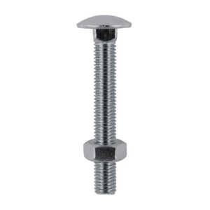 Timco 12 x 100 Carriage Bolt -SS 50 Pack (12100CBSS)