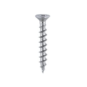 Timco 4.3 x 16 PVC Window Screw RIB CSK -BZP 1000 Pack (201Z)