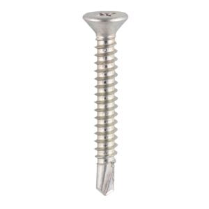 Timco 4.8 x 60 S/Drill PVC Screw CSK - BZP 200 Pack (429Z)