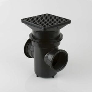 110mm - Back Inlet Roddable Gully - Square Grid (BMB1003)