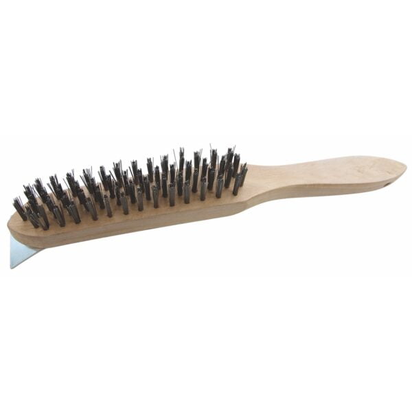 Timco 4 Rows Wire Brush & Scraper Steel 1 Pack (4SSBHD)