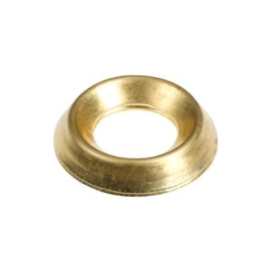Timco To fit 8mm Screw Surface Cups - Brass Finish 55 Pack (8BCUPP) (8BCUPP)