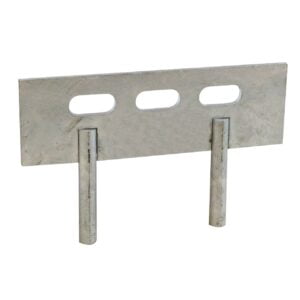 Timco 150 x 50mm Gravel board clip - 2 pin cleat - Galvanised 1 Pack (GB2P)