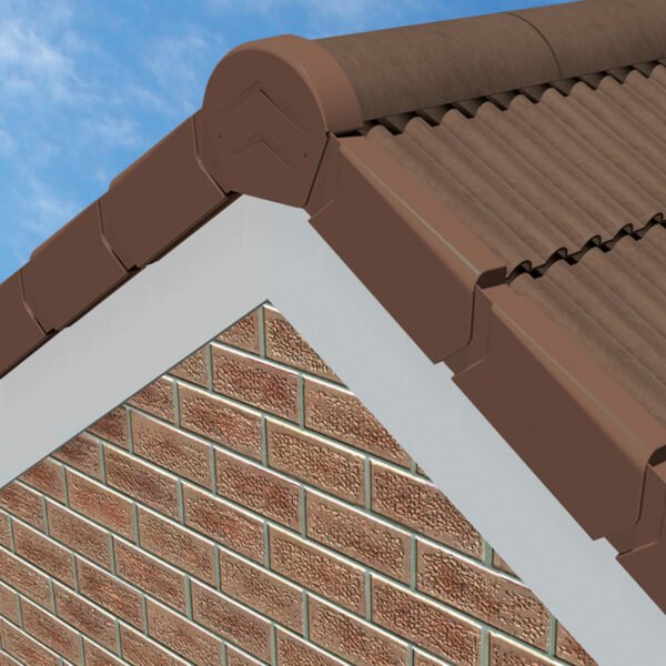 PVCu Dry Verge Brown