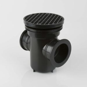 110mm - Back Inlet Roddable Gully - Round Grid (BMB1001)