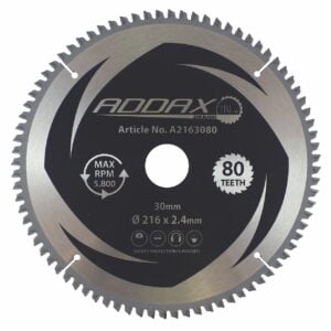 Timco 216x30x80T TCT -5 Degree Sawblade 1 Pack (A2163080)