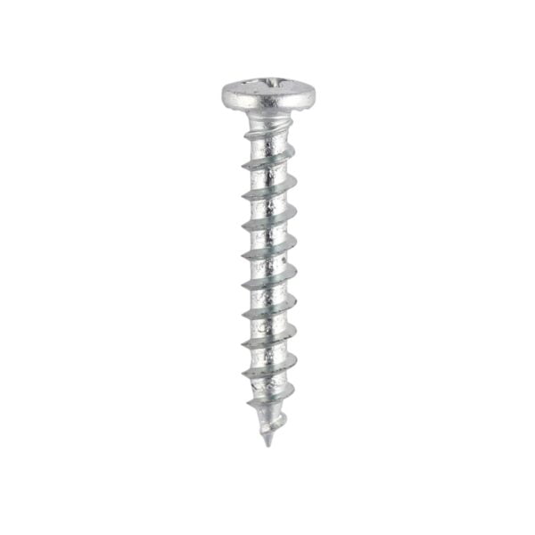 Timco 4.8 x 30 PVC Window Screw SH/PAN - BZP 1000 Pack (218Z)