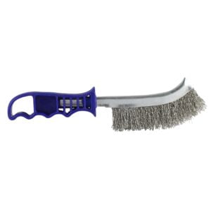 Timco 255mm Blue Handle Wire Brush S/Steel 1 Pack (BWHB)
