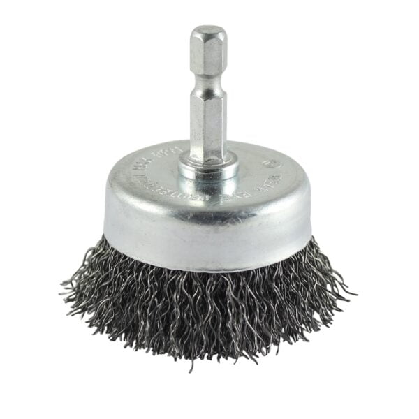 Timco 50mm Shaft Mount Cup Brush-Crimp 1 Pack (50SCC)