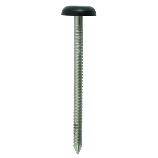 Timco 50mm Polymer Headed Nail - Black 100 Pack (PN50BL)