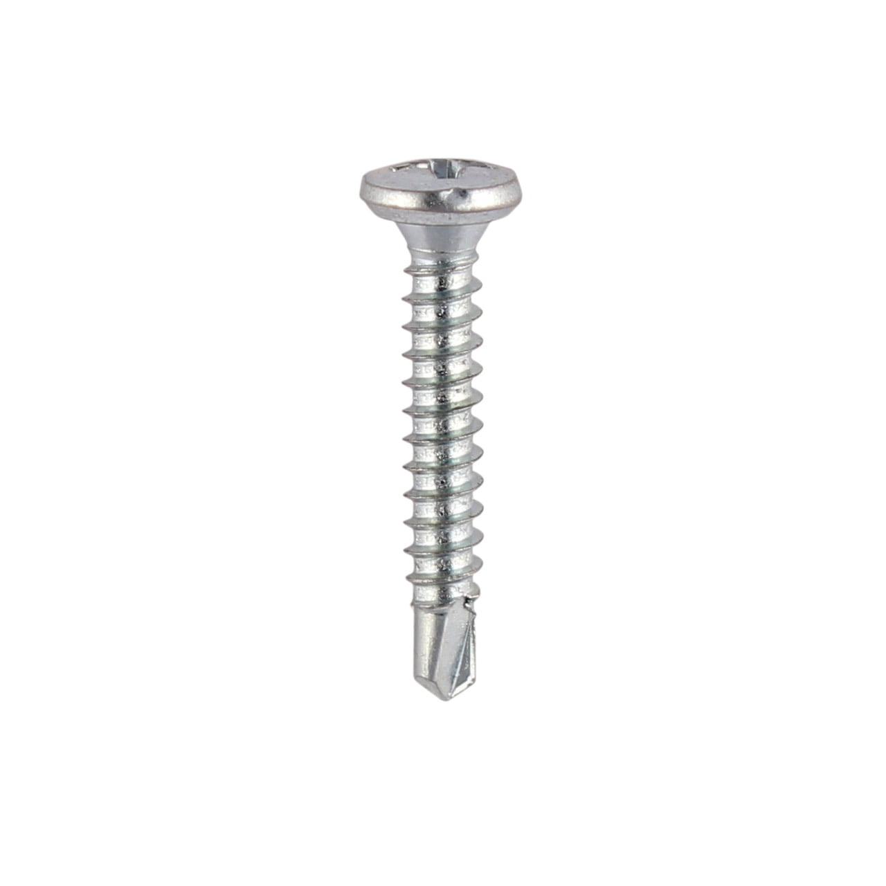 Timco 3.9 x 19 S/Drill PVC Friction Screw BZP 1000 Pack (136Z)